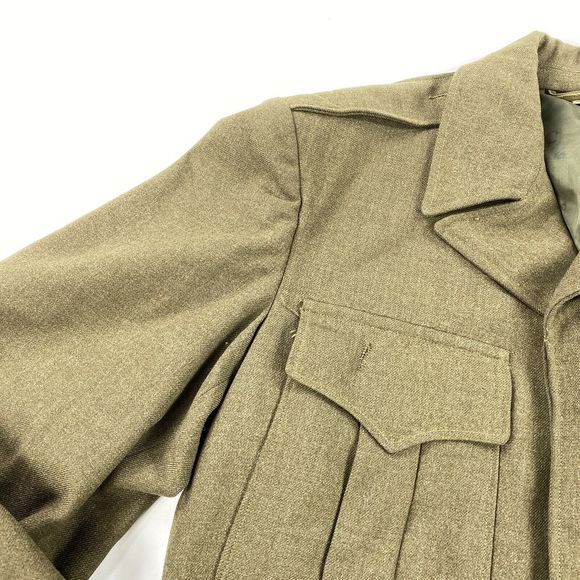 Vintage 40's Eisenhower Ike Wool Military Jacket - Picture 8 of 9